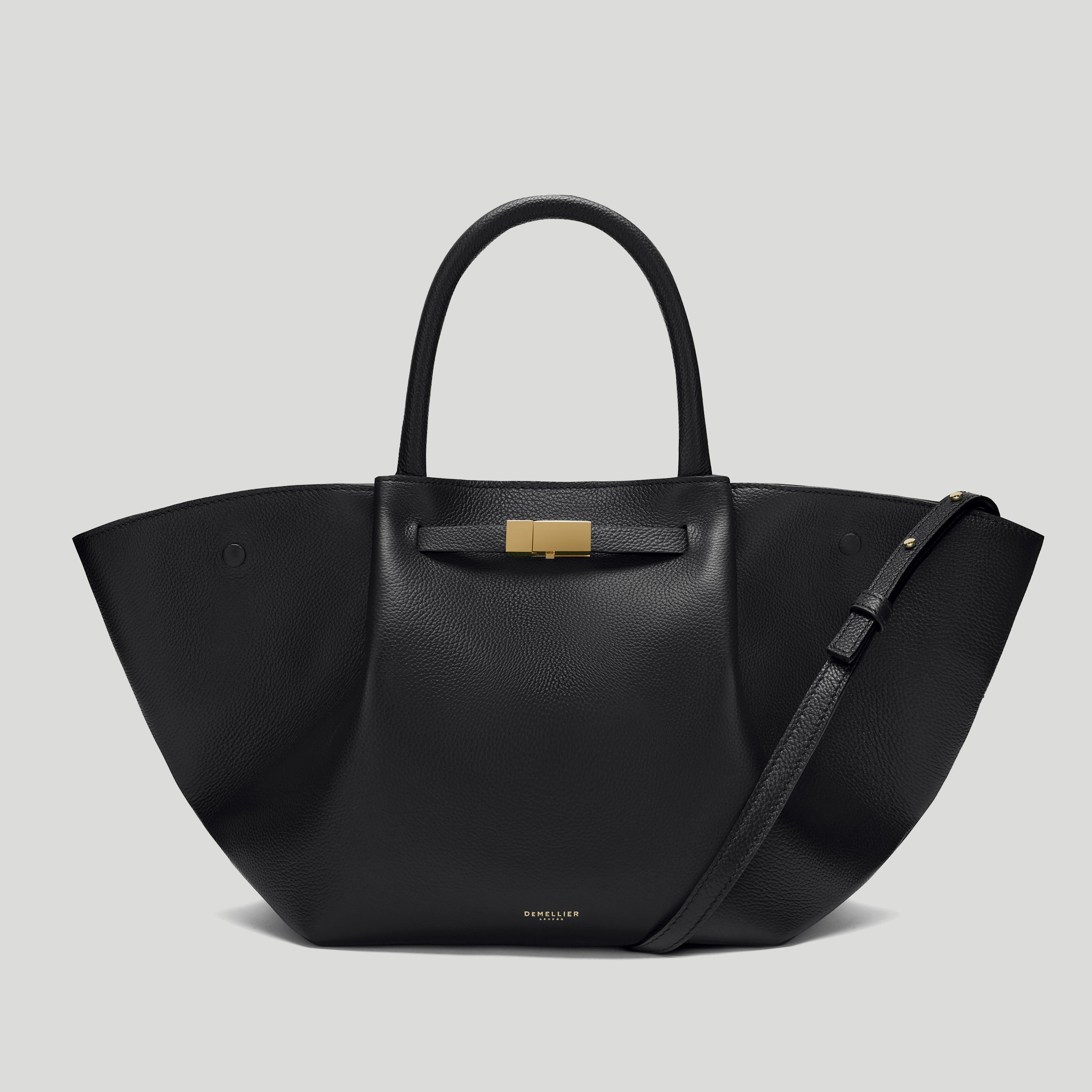 The Midi New York | Black Small Grain | Demellier