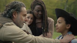 Rick and Michonne reuniting with Judity and RJ on The Walking Dead: The Ones Who Live