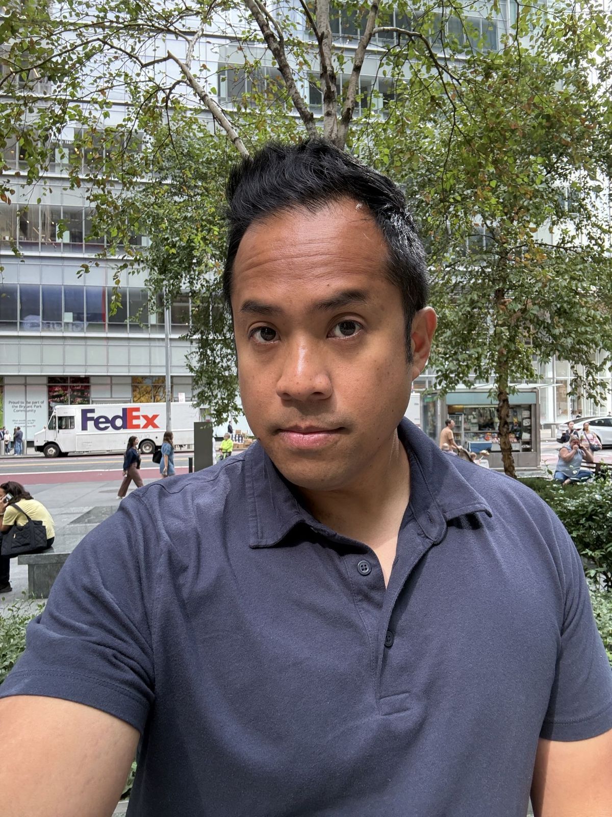 Apple iPhone 16 Pro Max selfie sample.