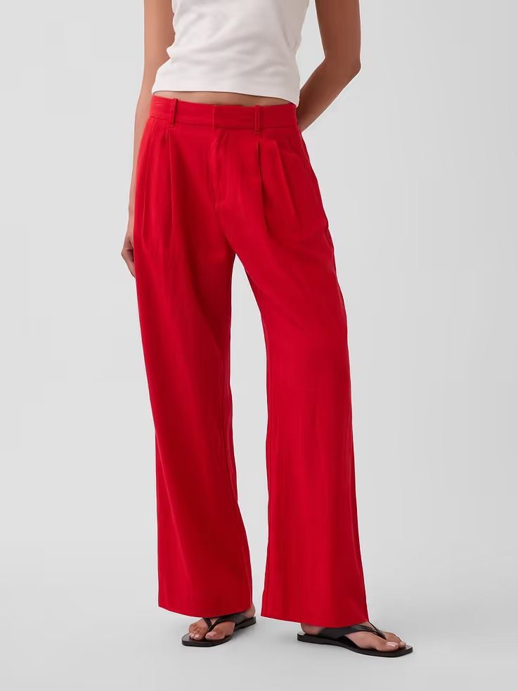 Gap, 365 High Rise Linen-Blend Trousers