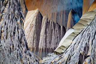 Dutch photographer Rob Blanken used a microscope to help photograph a crystallised mixture of amino acids resembling an impressive, fantastical landscape.