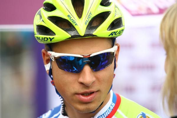 Peter Sagan (Liquigas-Cannondale) is interviewed