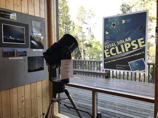 eclipse sign at national park