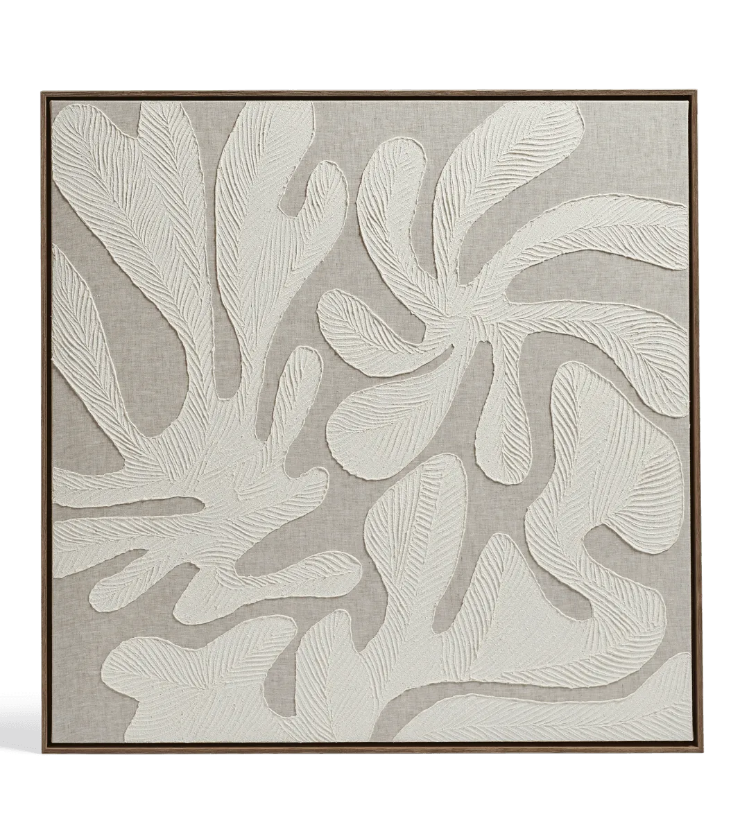KORALA pintada à mão Arte da parede emoldurada - neutro 