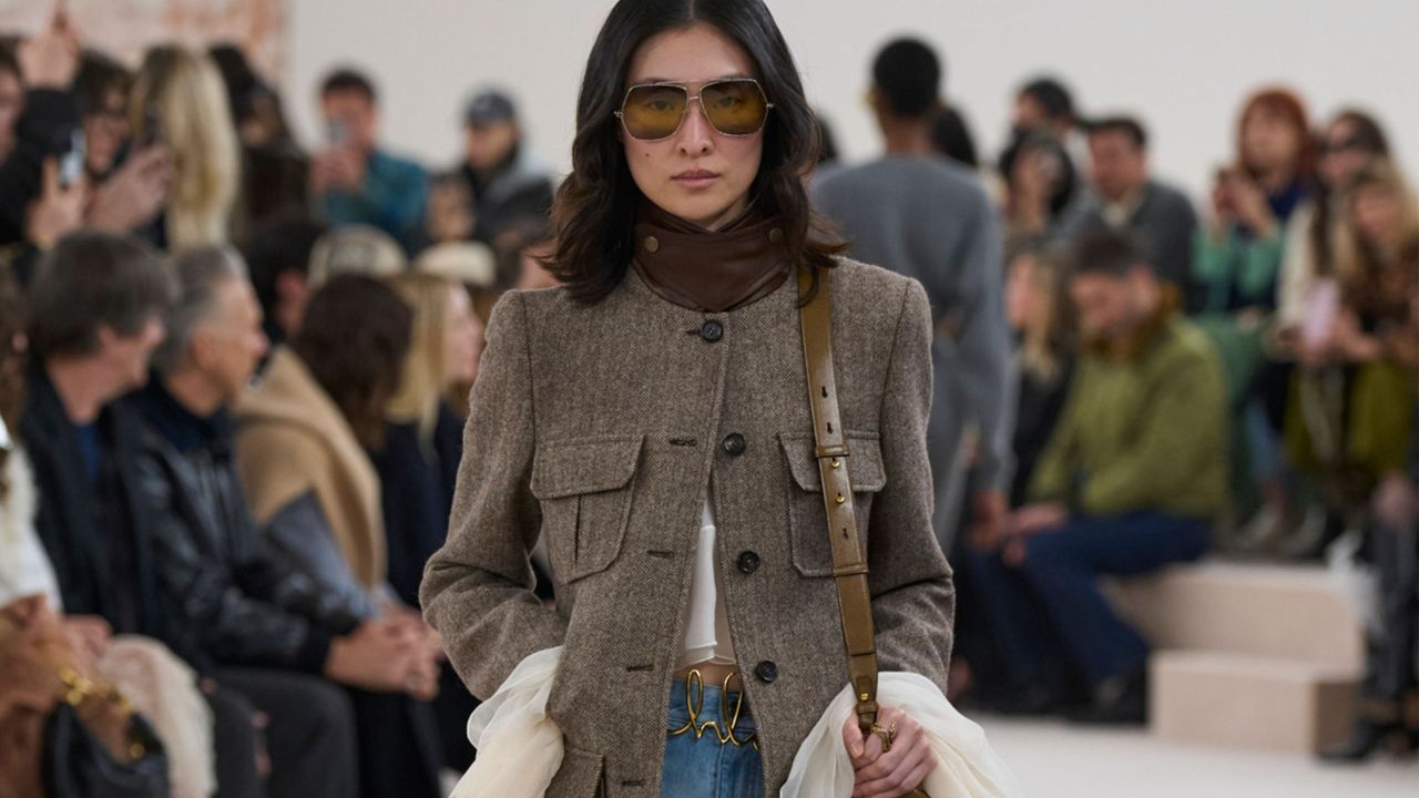 Look from the Chloé fall/winter 2024 runway.