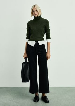 Catherin Culotte Corduroy Trousers - Women | Mango United Kingdom