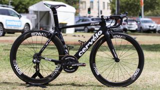 Mark Renshaw's Cervélo S5, sporting the 2INpower cranks at the Tour Down Under