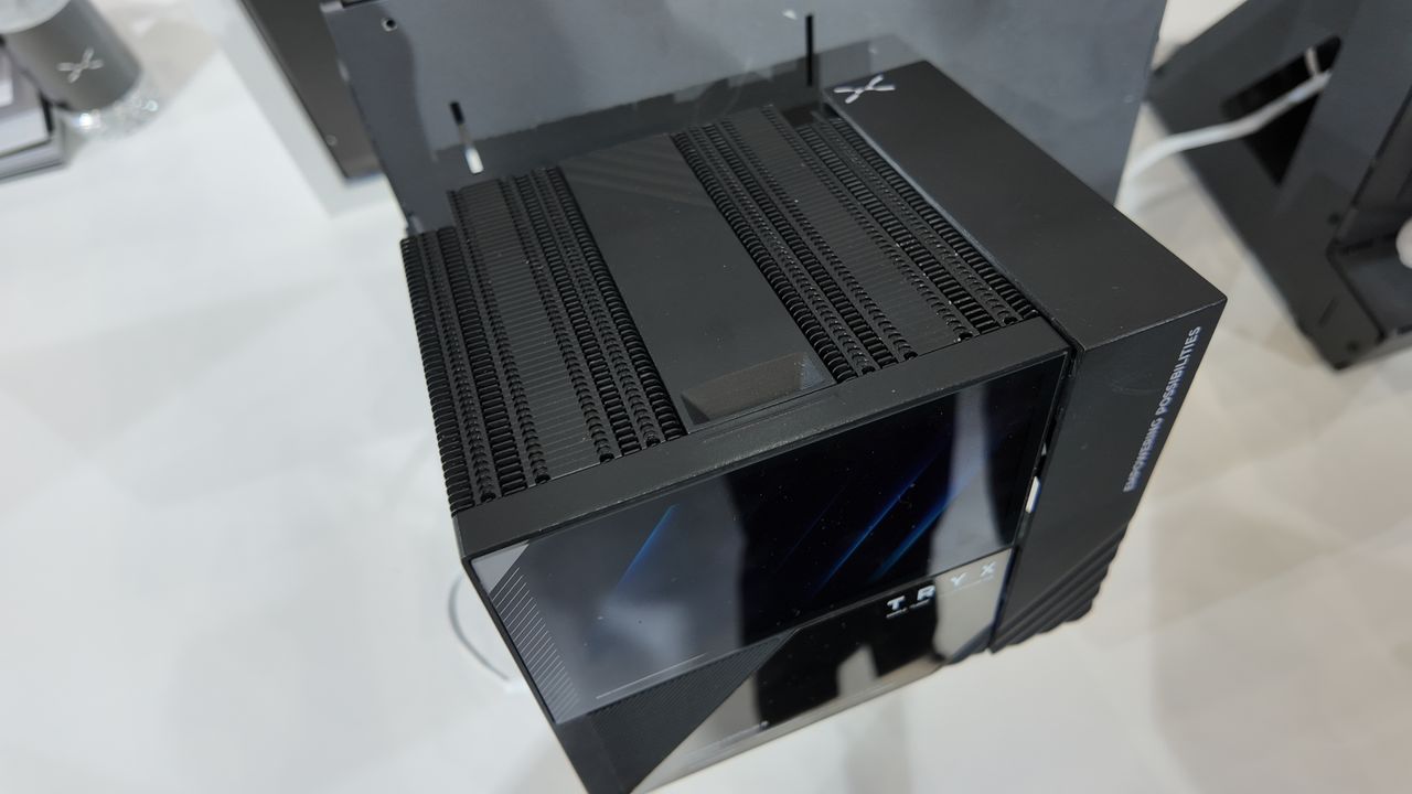 Tryx Turris air cooler with a 5-inch screen on show at Computex 2025