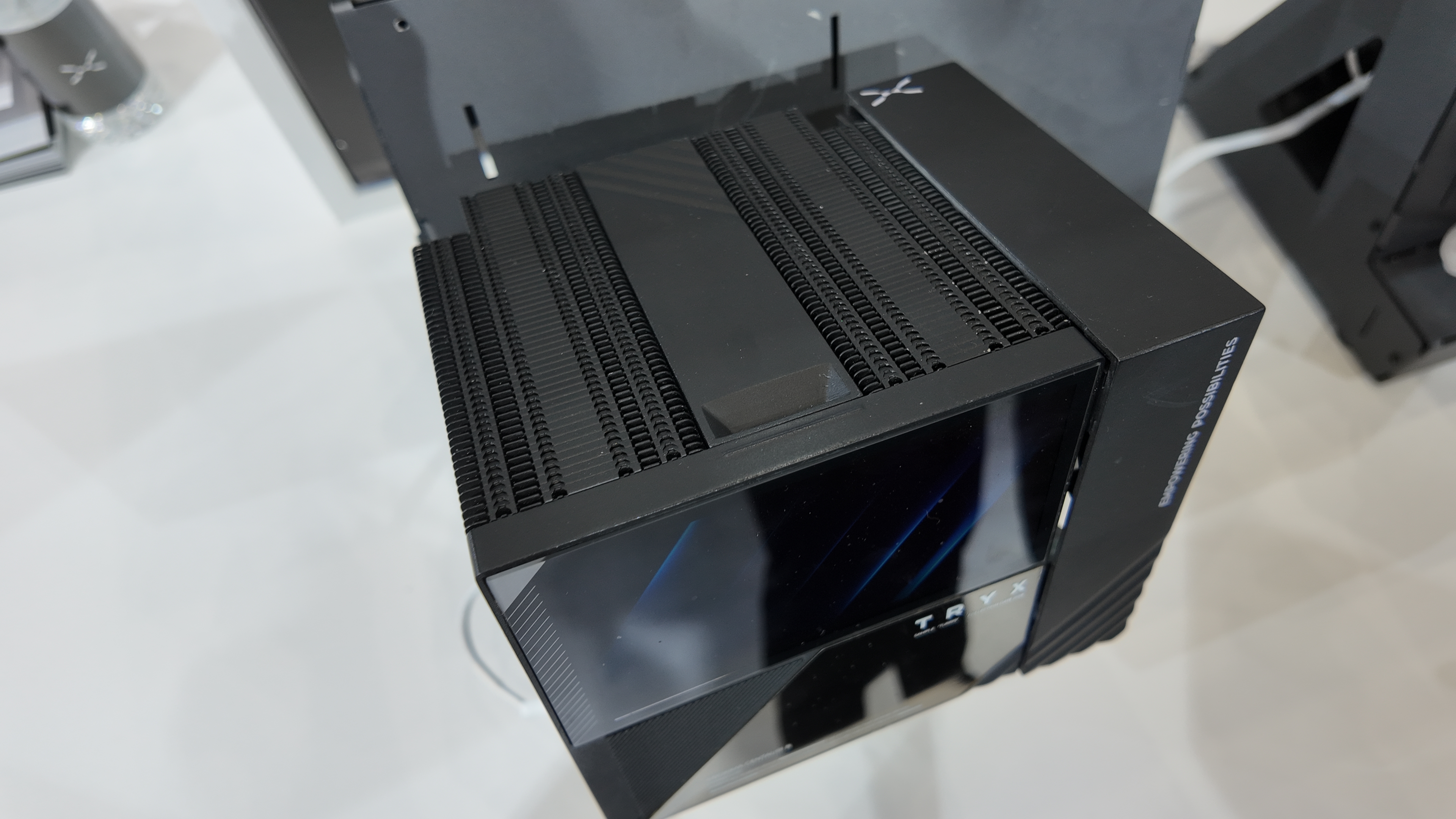 Tryx Turris air cooler with a 5-inch screen on show at Computex 2025