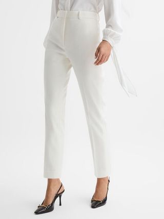 Reiss white suit trousers 