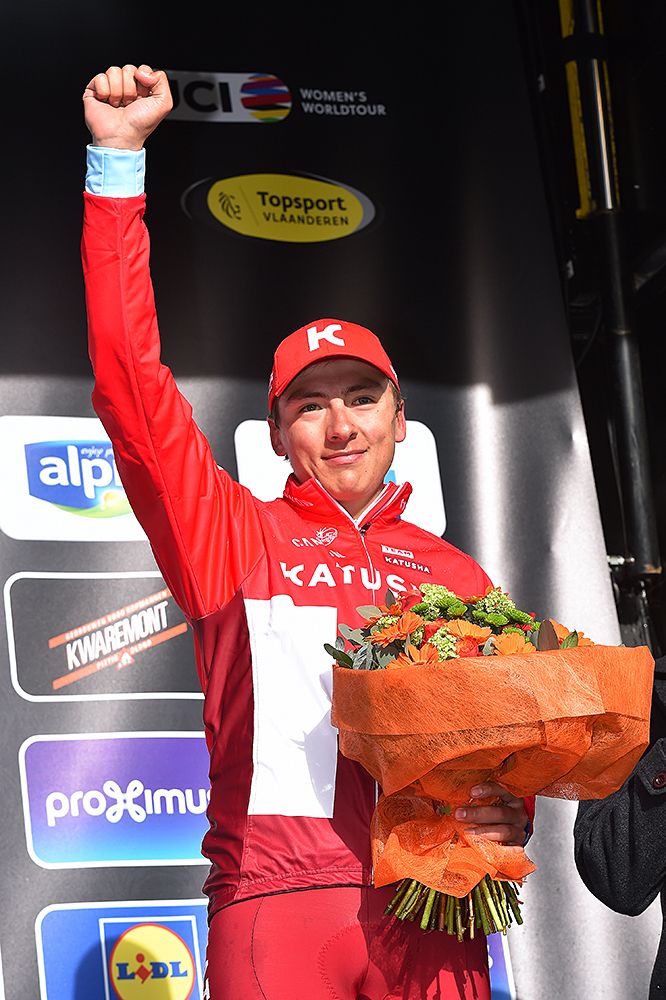 Viacheslav Kuznetsov (Katusha) was third at Gent-Wevelgem