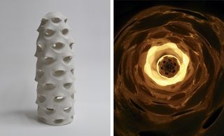'Painappuru' lamp by Guillaume Credoz