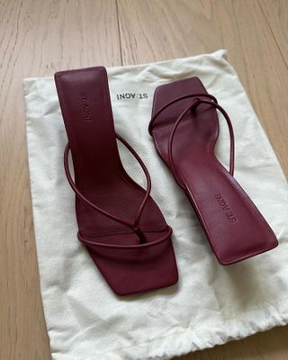 St Agni red sandals