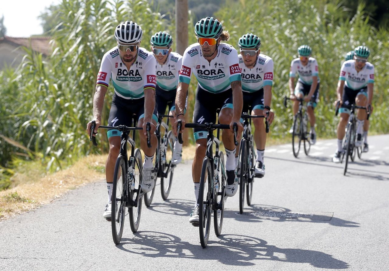 Tour de France 2020 107th Edition Training 27082020 Peter Sagan SVK Bora Hansgrohe Daniel Oss ITA Bora Hansgrohe photo Jan De MeuleneirPNBettiniPhoto2020