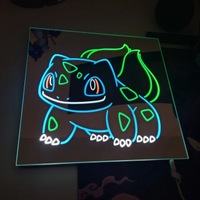 Pokémon Neonlicht-Glasrahmen