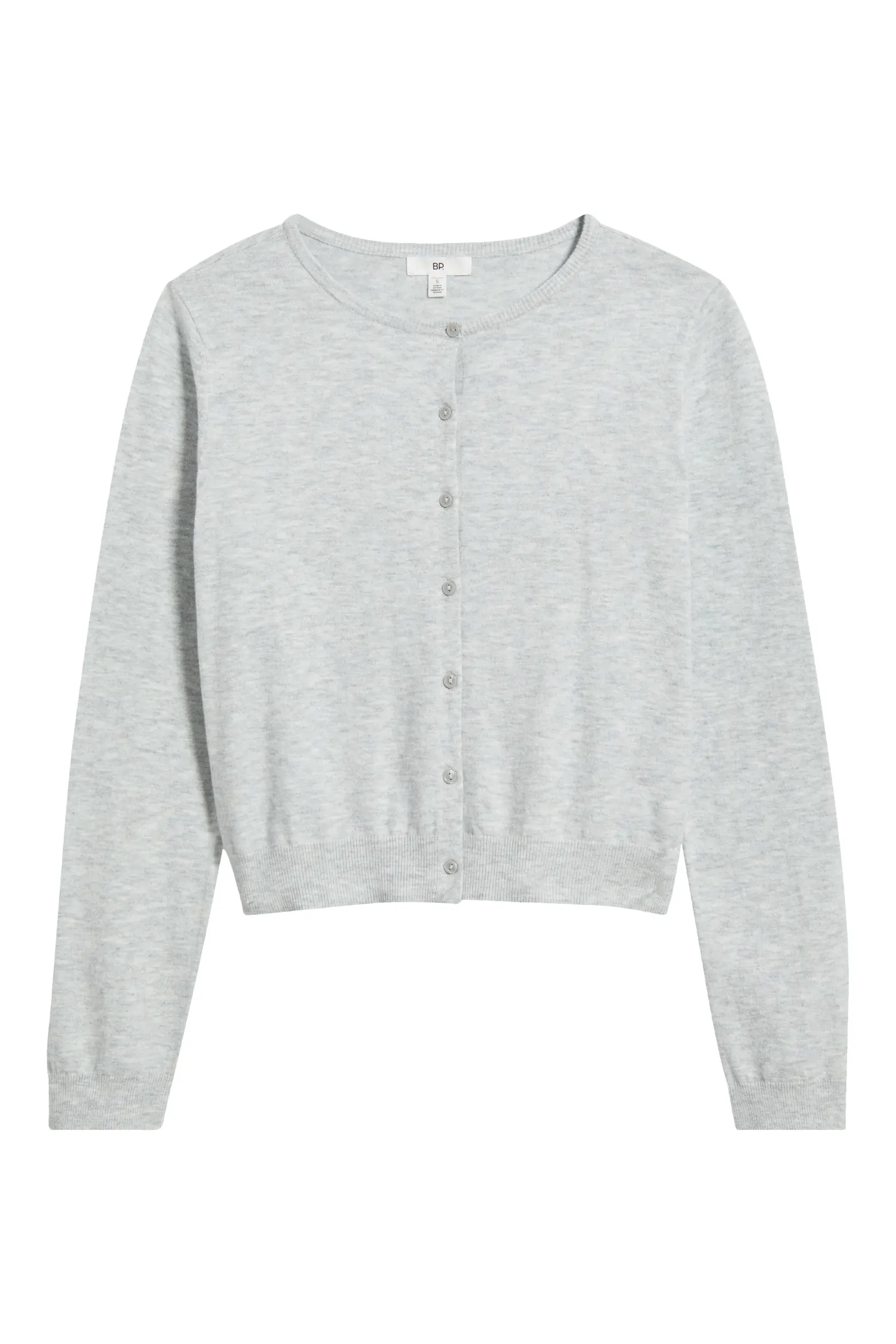 BP., Crewneck Cotton Blend Cardigan