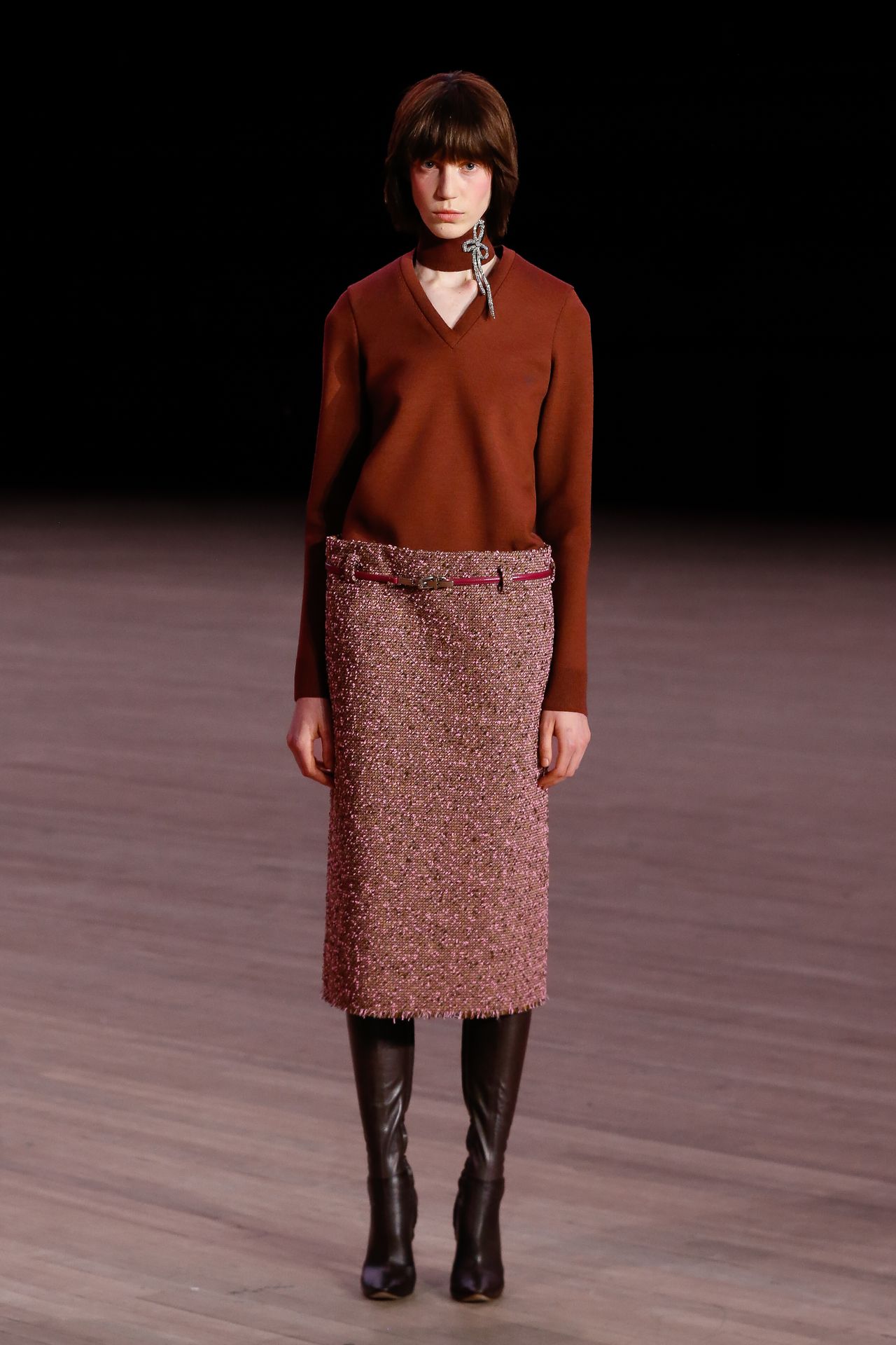 models wear the Marc Jacobs Fall 2026 runway collection at the Park Avenue Armory