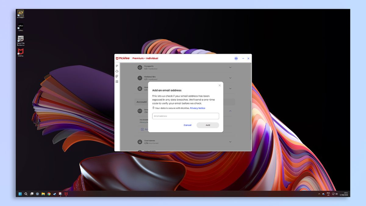 McAfee+ Premium screenshots on PC