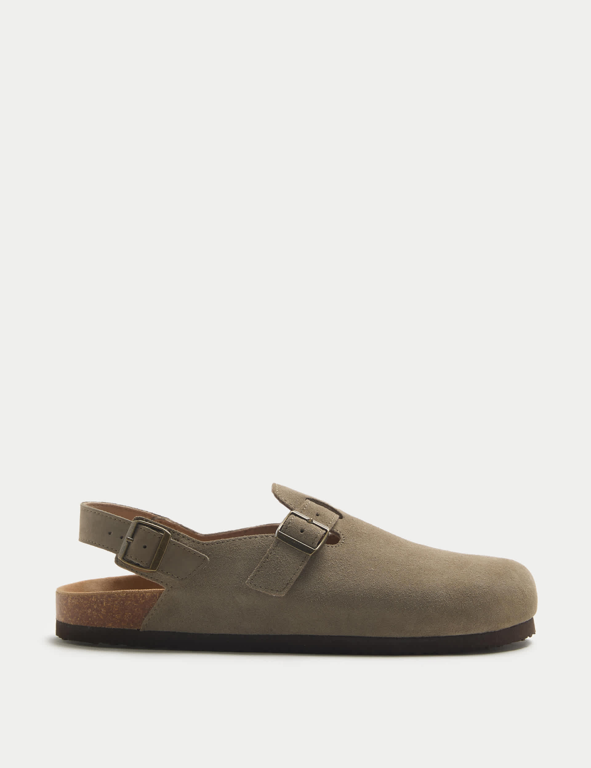 Suede Backstrap Mules