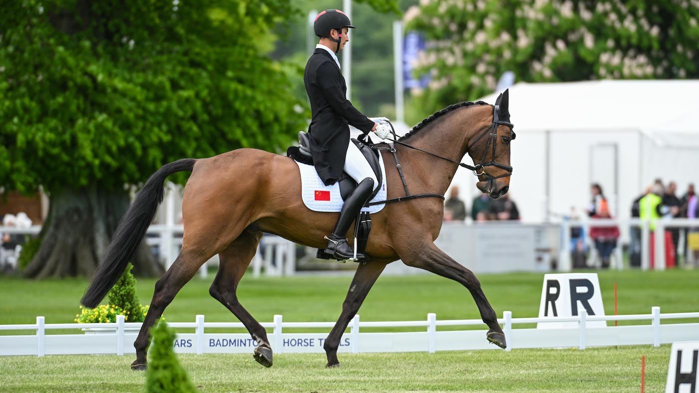 Alex Hua-Tian and Chicko at Badminton Horse Trials 2025.
