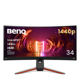 BenQ MOBIUZ EX3410R Curved Monitor on a white background