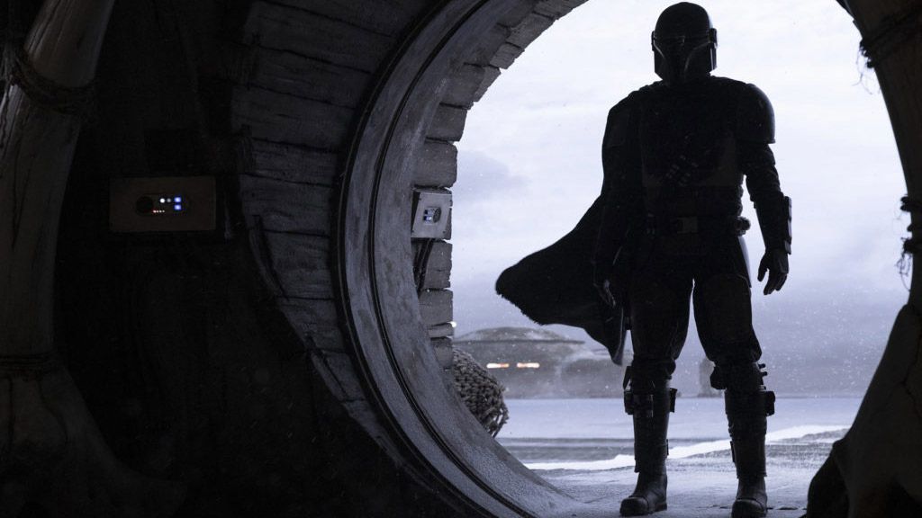 A still from the promotional materials for &quot;The Mandalorian&quot; on Disney+.