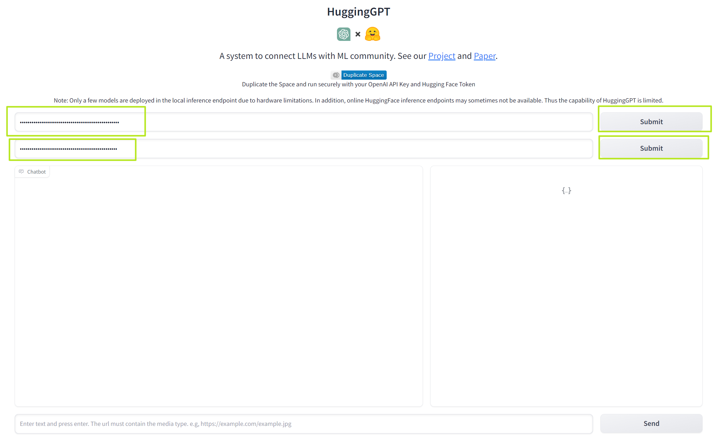 Ingrese las claves API para HuggingGPT