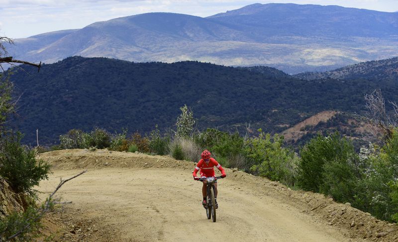 Howard Grotts (Specialized) won the race on the 12 mile climb out of Skull Valley and rode in alone for the win