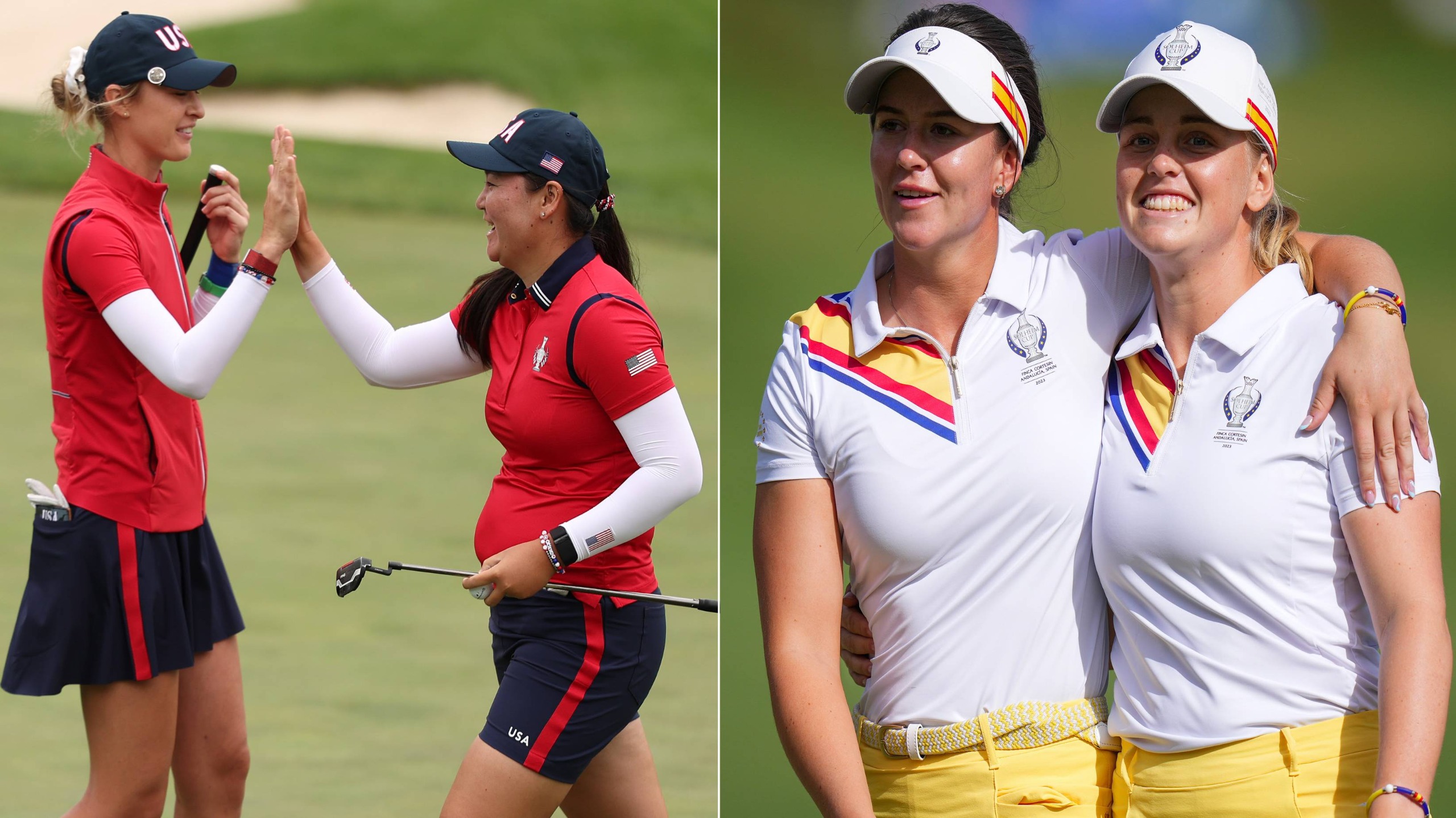 Nelly Korda and Allisen Corpuz, and Linn Grant and Maja Stark
