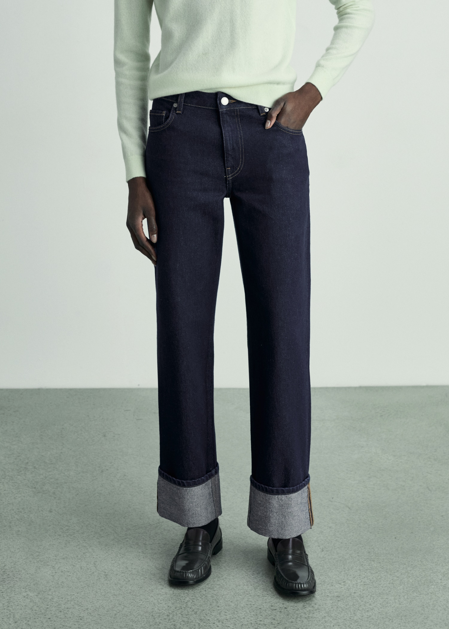 Rinse-Wash Jeans With Cuffs - Women | Mango United Kingdom