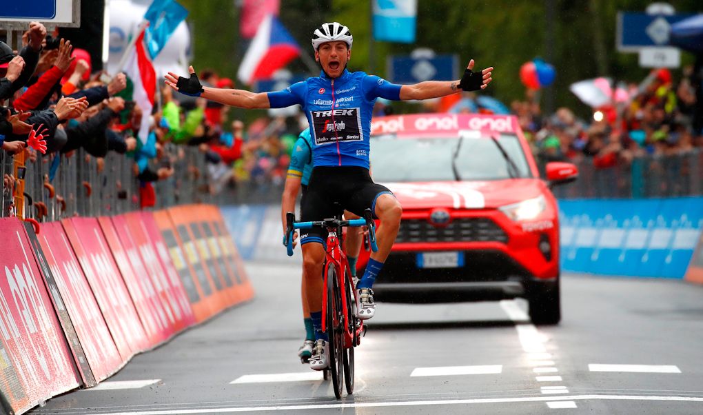 Giulio Ciccone (Trek-Segafredo) wins stage 16 at the Giro d'Italia