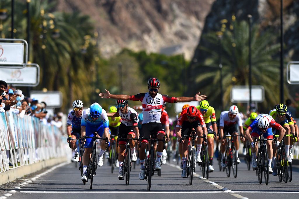 The wider view of Fernando Gaviria's stage win at the Tour of Oman