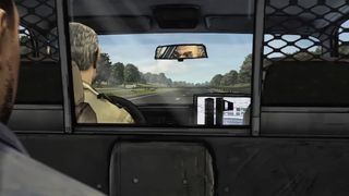 The Walking Dead game, mirror trick in a police car