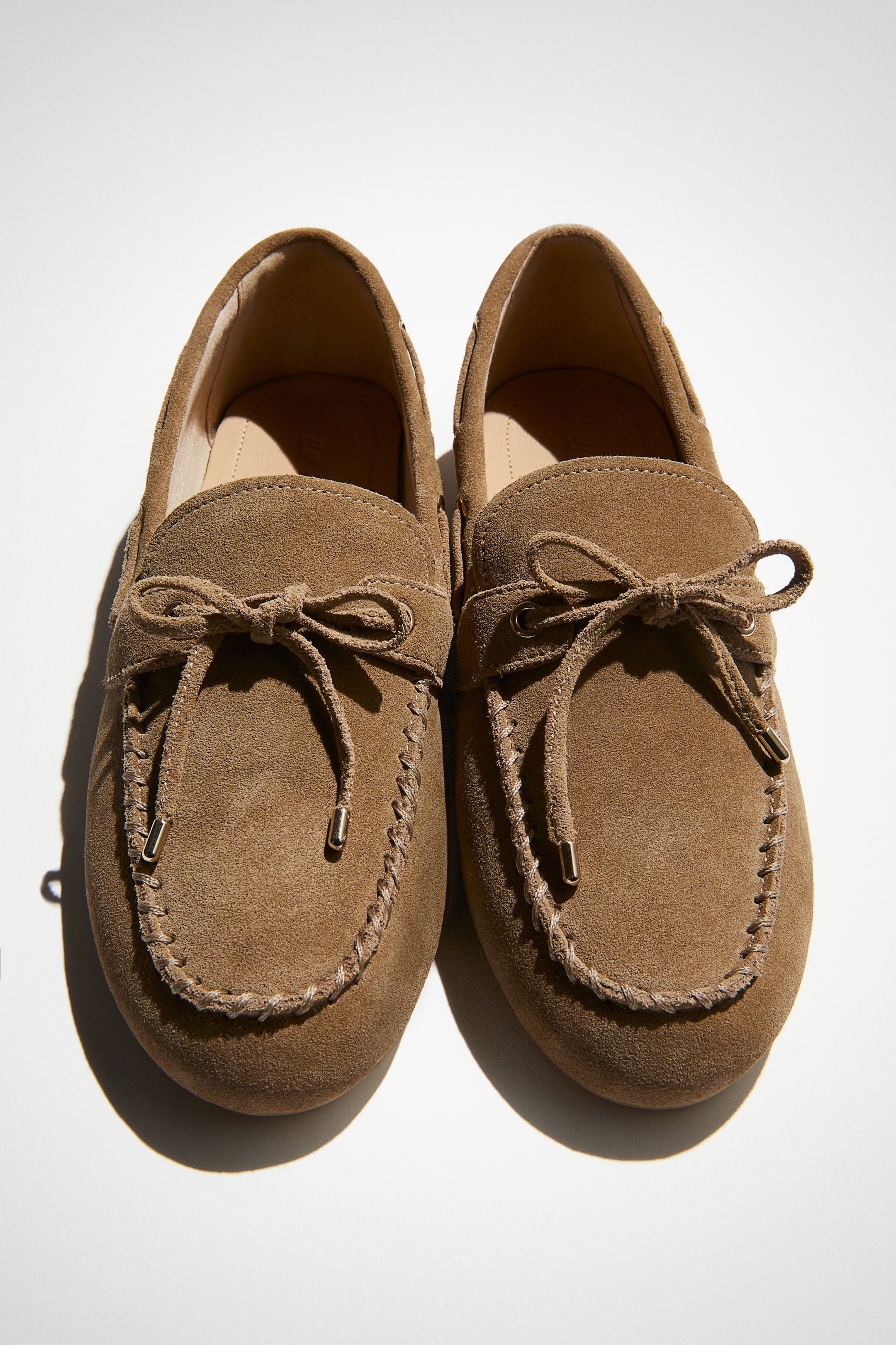 Leather Deck Shoes - Brown