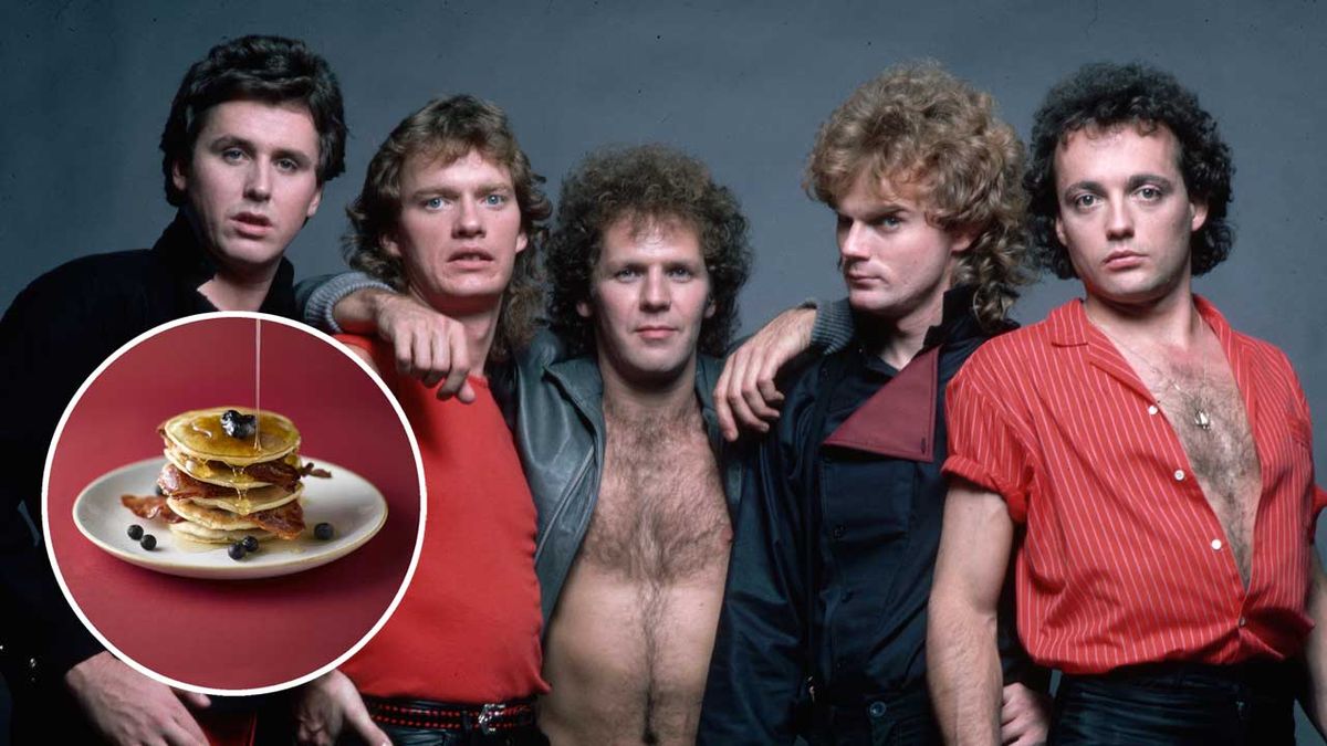 Loverboy in 1981, plus a lovely plate of pancakes