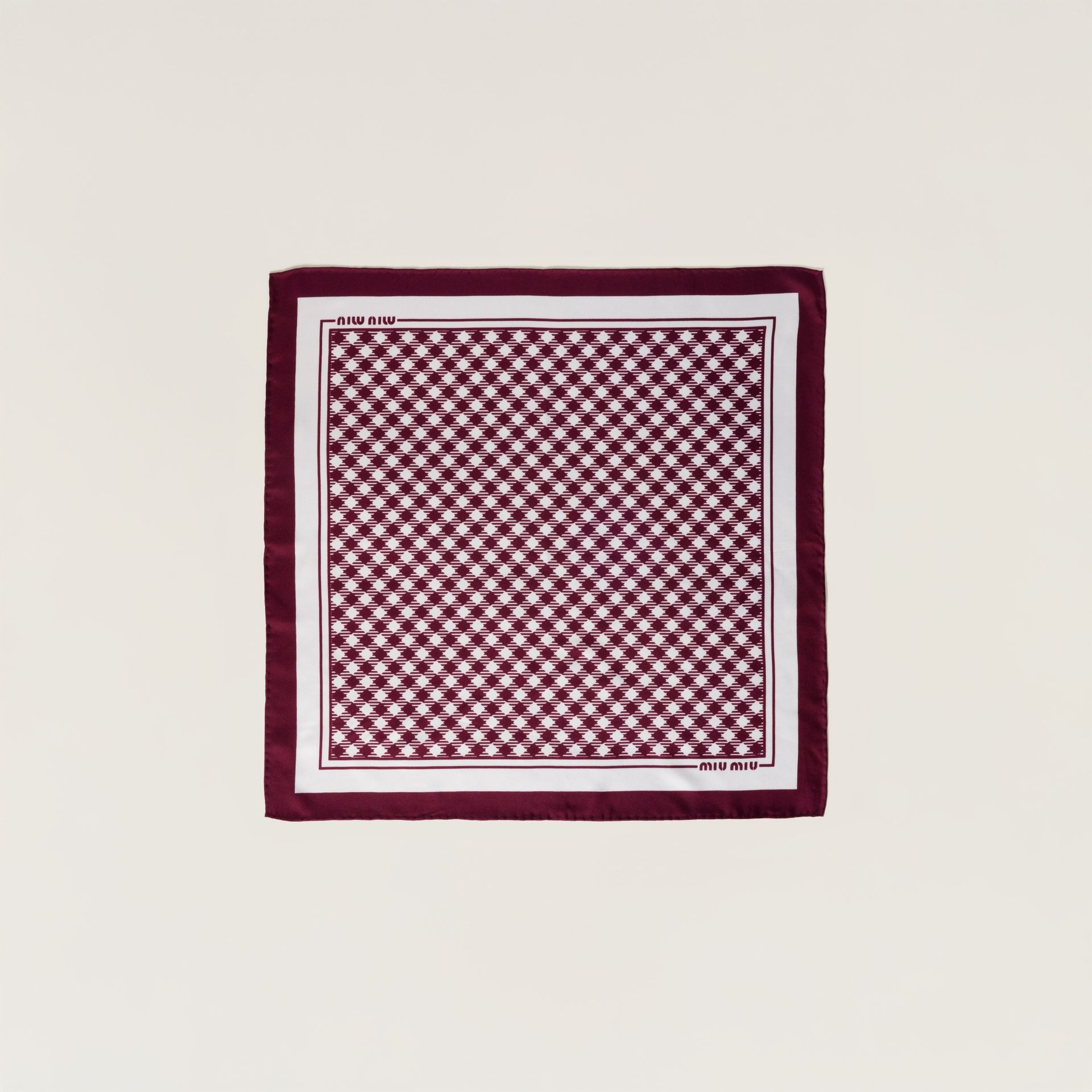 Printed Silk Twill Scarf