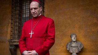 Ralph Fiennes as Thomas Cardinal Lawrence in "Conclave"