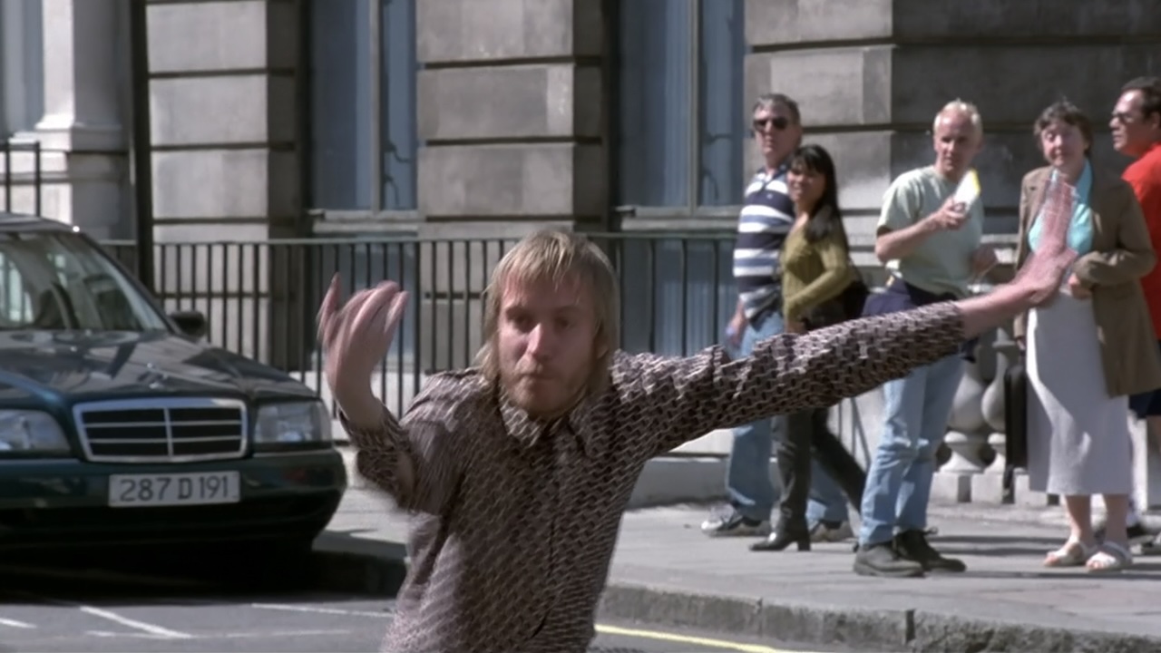 Spike directing traffic in Notting Hill