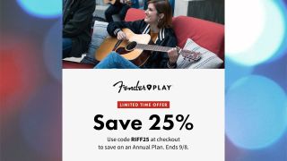 Fender Play discount banner