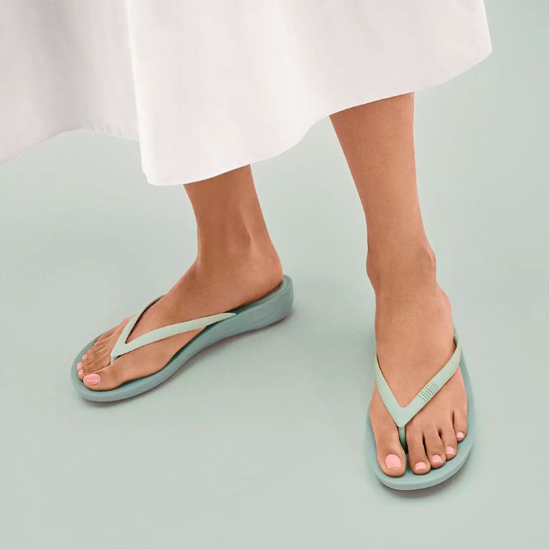 FitFlop x Pantone flip flops in green