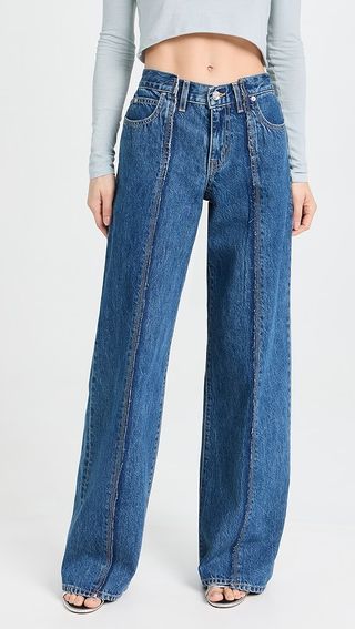 Slvrlake Re-Work Mica Paneled Jeans