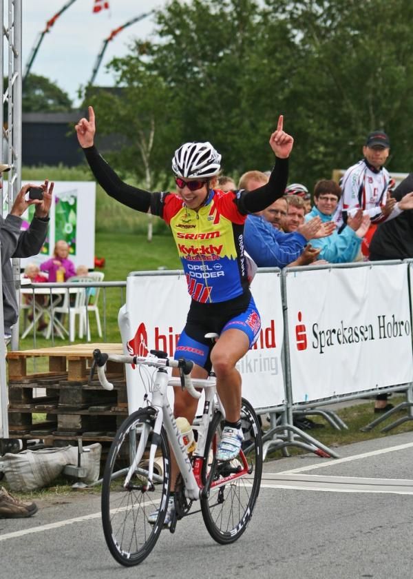 Annika Langvad (Odder CK) wins the Danish road title