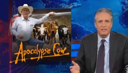 The Daily Show quizzically mocks Sean Hannity for siding with cattle scofflaw Cliven Bundy