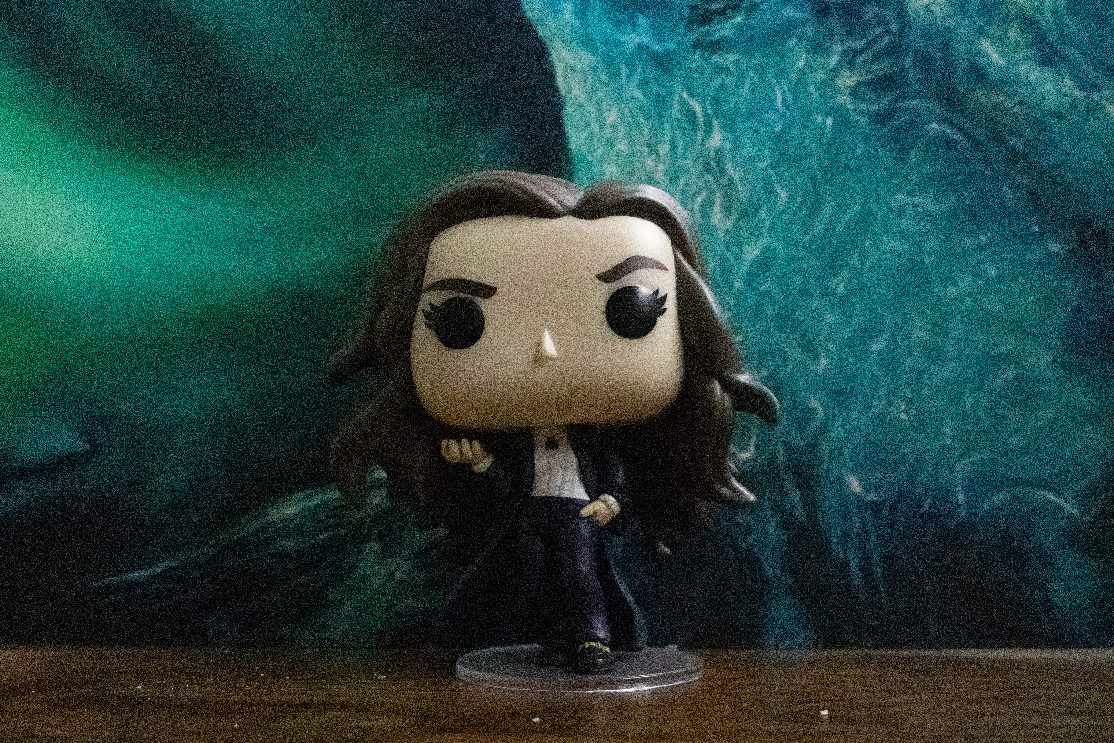 An Agatha All Along Funko Pop bobblehead