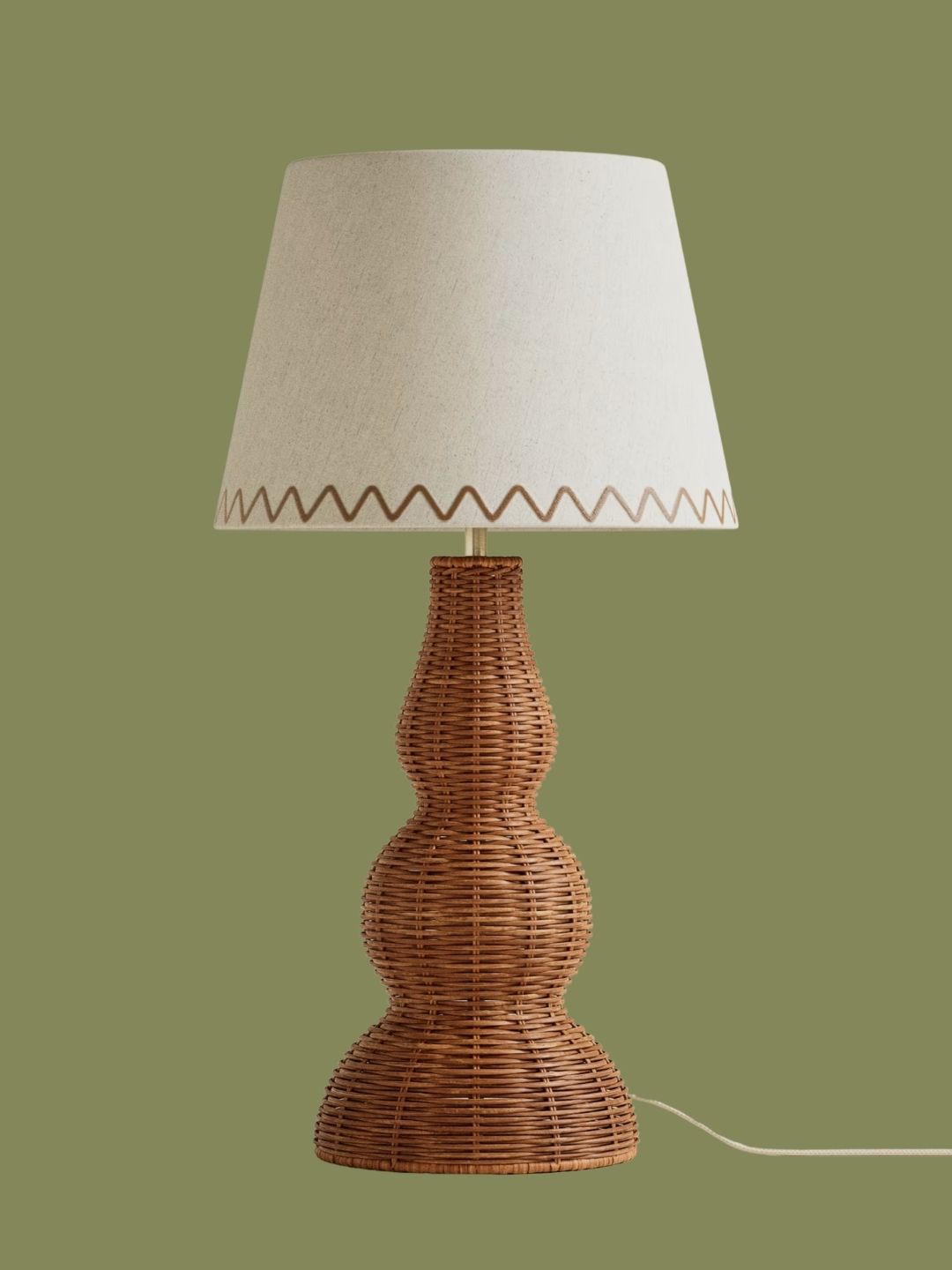 M&amp;amp;S, Wicker Graduated Base Table Lamp