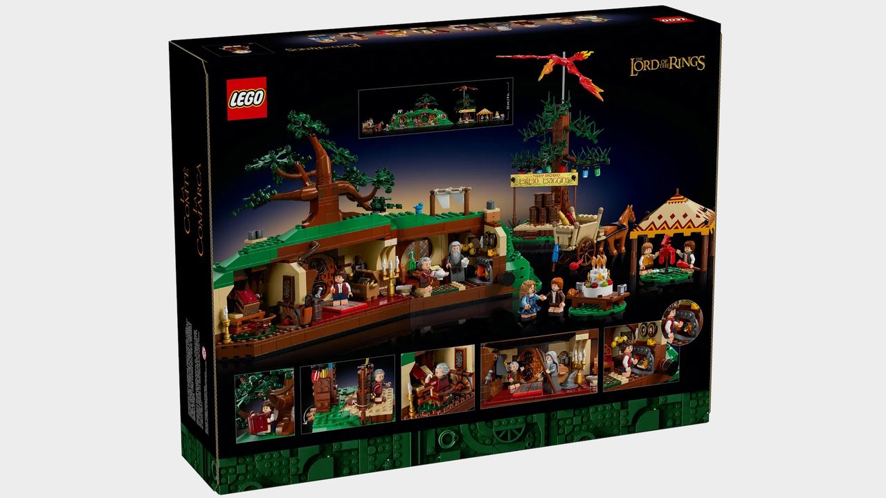 Lego The Shire box on a plain background
