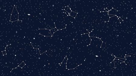 an illustration of stars in the night sky