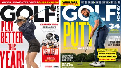 Two Golf Monthly magazine covers