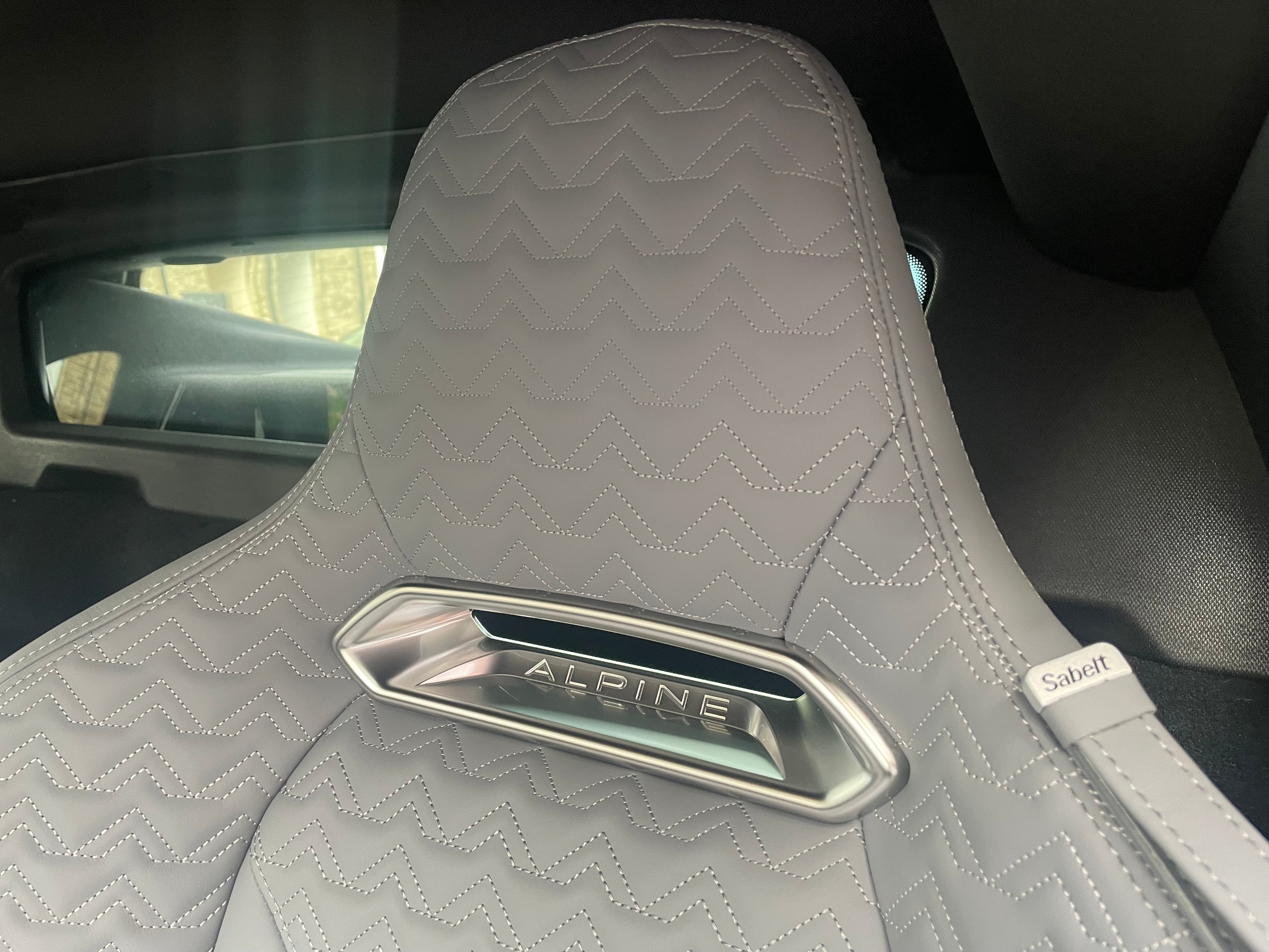 Alpine A110 interior detailing