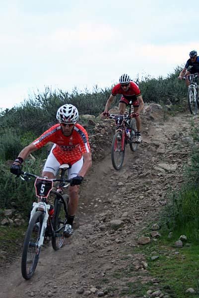 Geoff Kabush, Sid Taberlay and Sam Schultz